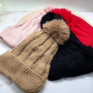 GORRO CON POMPON X1U ABC-38197-4