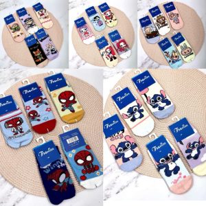 MEDIAS SOQUETE PERSONAJES X10U ABC-104